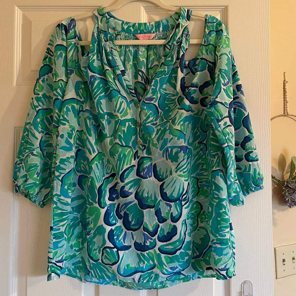 Lilly Pulitzer Sunny Shoulder Elsa Top